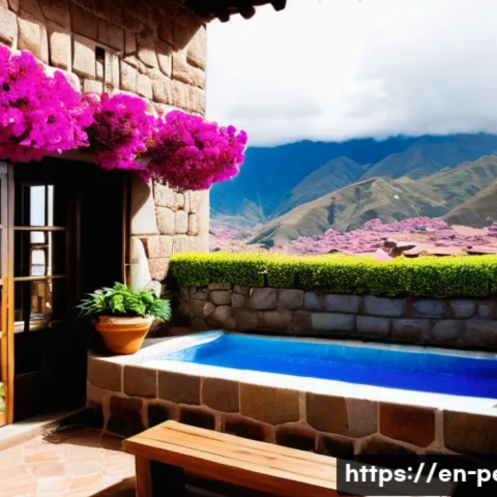 페루 쿠스코 추천 숙소 - **"A picturesque interior courtyard of a charming boutique hotel in the San Blas neighborhood of Cus...